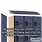 Salsbury Industries 4 Tier Designer Locker, 54"Wx76"Hx21"D, 12 Door, Blue 18-24361BLU - alternate 4